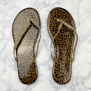 TKEES Face Paints Flip Flops in Chatty Cheetah 9